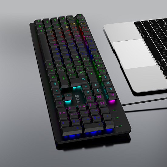 Herní klávesnice C-TECH Riven (GKB-16), RGB, USB