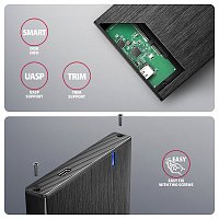 AXAGON EE25-XA6C, USB-C 5Gbps - SATA 6G, 2.5