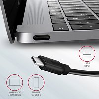 AXAGON HMC-5G21, USB 10Gb/s hub, porty 2x USB-A, 2x USB-C, HDMI 4k/30, PD 60W, kabel USB-C 13cm