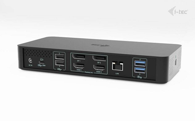 i-tec Universal Intelligent Dual Display Docking Station, Power Delivery 100W