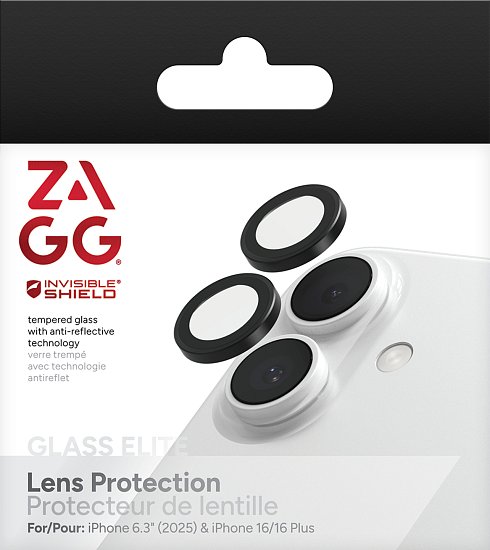 ZAGG Ochranná čočka Premium pro Apple iPhone 17/16/16+ - černá