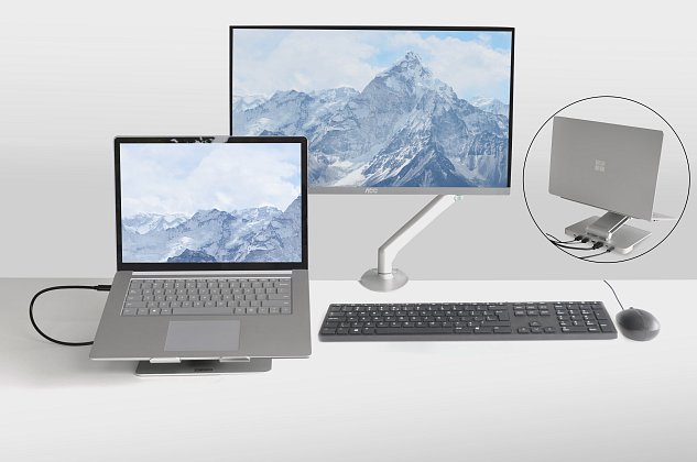 Stojan na notebook DESQ, 6 portů