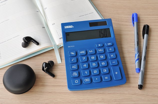 Kalkulačka DESQ NG, tmavě modrá