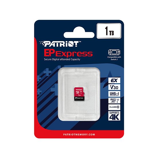 Patriot EP Express/Micro SDXC/1TB/UHS-I U3 / Class 10