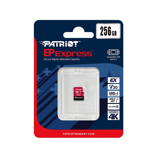 Patriot EP Express/Micro SDXC/256GB/UHS-I U3 / Class 10