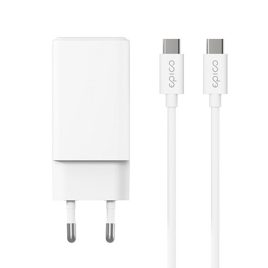 Epico GaN 65W adaptér EA65 s 1,2 m USB-C kabelem