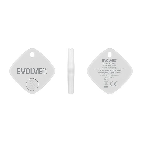 EVOLVEO TrackTag, Bluetooth lokátor s Apple Find My, bílý