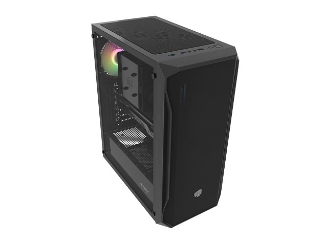 PC skříň Fury SHOBO SH4 RGB Midi Tower, Window,