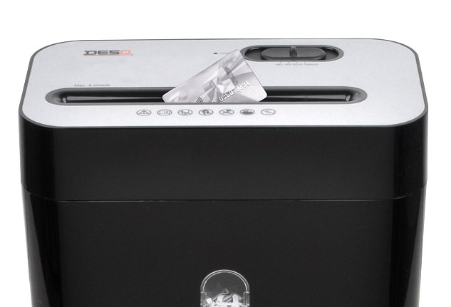 Skartovačka DESQ, 4 x 29 mm, 18l, křížový řez