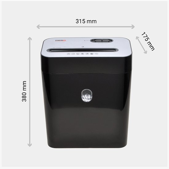 Skartovačka DESQ, 4 x 29 mm, 18l, křížový řez