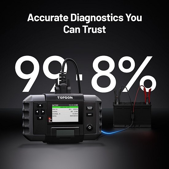 TOPDON Tester autobaterií BT600P/3,5
