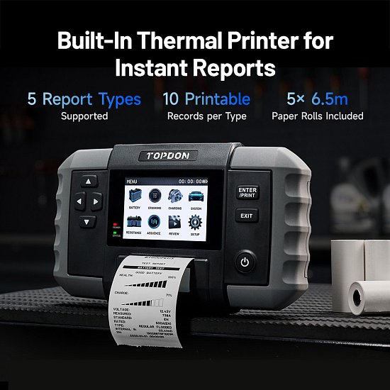 TOPDON Tester autobaterií BT600P/3,5