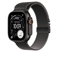 Watch Acc/49/Black Titanium Milanese Loop - S