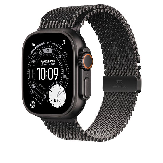 Watch Acc/49/Black Titanium Milanese Loop - S