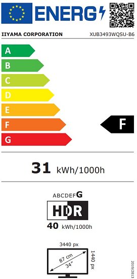iiyama ProLite/XUB3493WQSU-B6/34