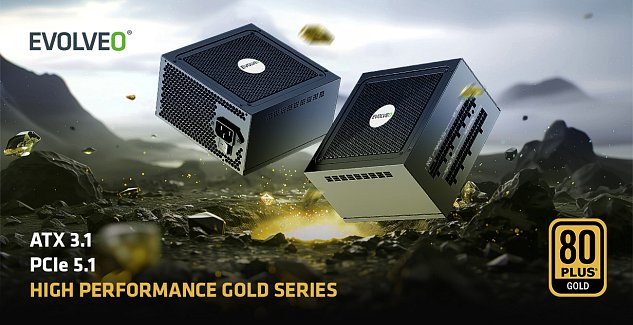 EVOLVEO G650,zdroj650W,ATX3.1,14cm,aPFC,80+GOLD,3YRW