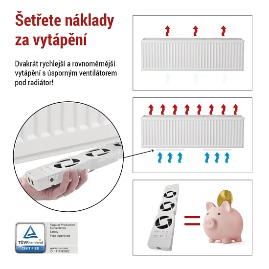 VENTILÁTOR POD RADIÁTOR MONO P56PR1