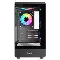 EVOLVEO Ursus, mATX/6x ARGB 120/sklo čelo + bok