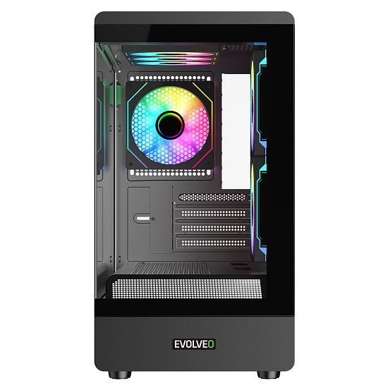 EVOLVEO Ursus, mATX/6x ARGB 120/sklo čelo + bok