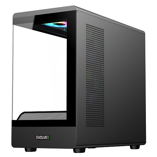 EVOLVEO Ursus, mATX/6x ARGB 120/sklo čelo + bok