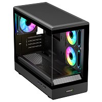 EVOLVEO Ursus, mATX/6x ARGB 120/sklo čelo + bok