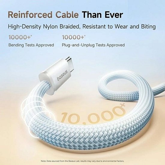 Baseus Dynamic 4 Pro Series Datový Kabel USB-C - USB-C 100W 1m Galaxy Blue