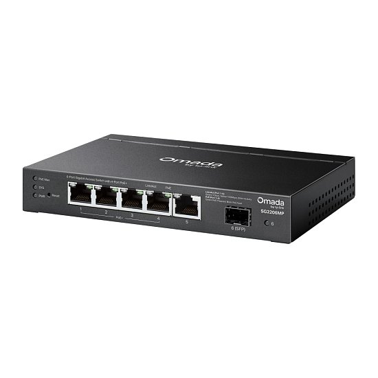 TP-link SG2206MP 4xPoE, 1xRJ45, 1x SFP Omada Acces