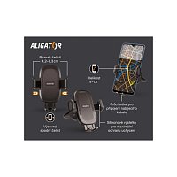 ALIGATOR Držák HA20 do ventilační mřížky, univerzá
