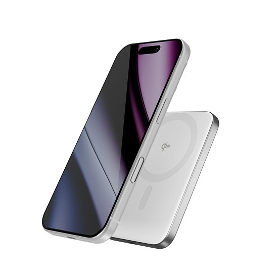 Epico Qi2 5000mAh Alu Mag+ PowerBanka EM51 - stříbrná