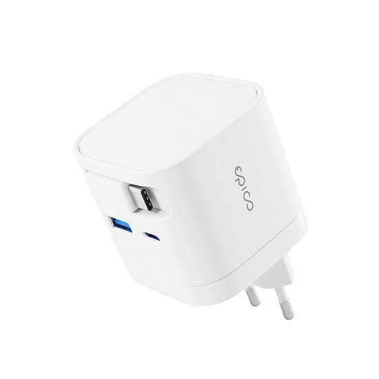 Epico UltraBoost Retractable GaN 65W adaptér EA65c se zabudovaným kabelem