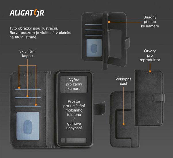 ALIGATOR Pouzdro Flexibook vel.5,5