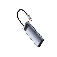 Baseus Metal Gleam Series 7v1 USB-C HUB Dokovací Stanice Space Grey 