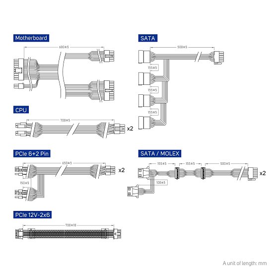 FSP VITA GM White/1000W/ATX 3.1/80PLUS Gold/Modular/Retail