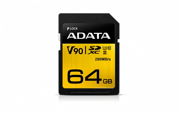 ADATA SDXC 64GB UHS-II U3 (290/260MB)