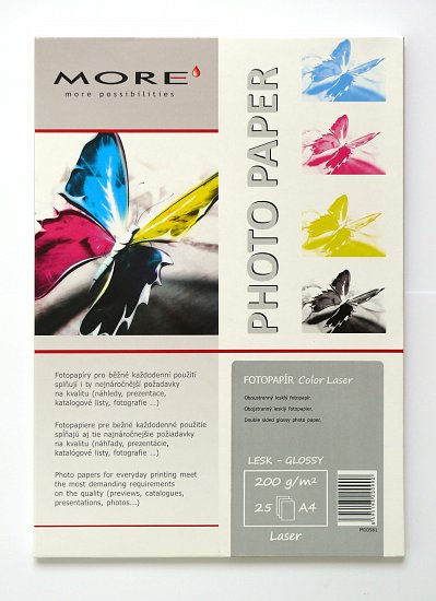 Armor hlazený ColorLaser papír 200g/m2 25xA4 gloss