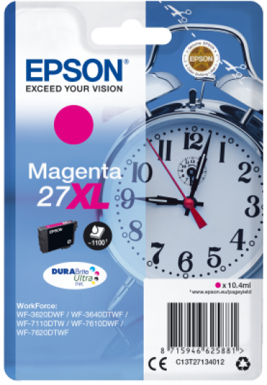 Epson Singlepack Magenta 27XL DURABrite Ultra Ink