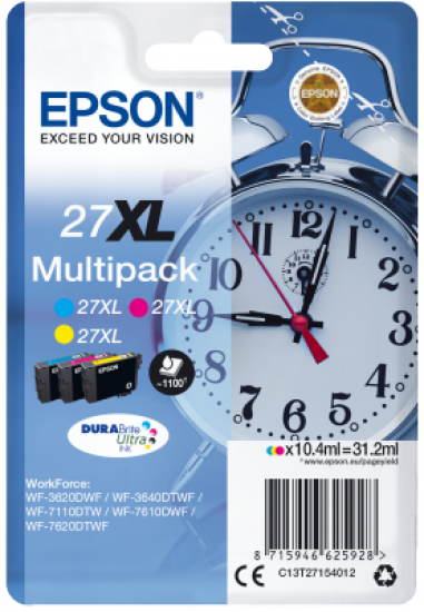 Epson Multipack 3-colour 27XL DURABrite Ultra Ink
