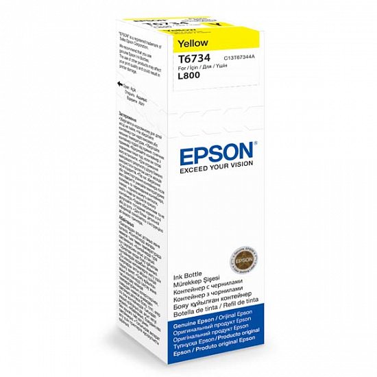 Epson T6734 Yellow ink 70ml  pro L800