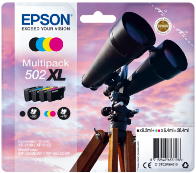 EPSON multipack 4 barvy,502XL,Ink,XL