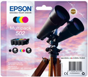 EPSON multipack 4 barvy,502 Ink,standard