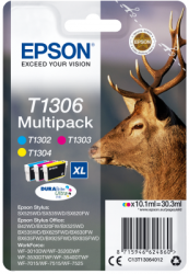 Epson Multipack 3-colours T1306 DURABrite UltraInk