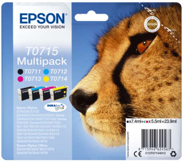 Epson Multipack 4-colours T0715 DURABrite UltraInk