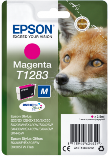 Epson Singlepack Magenta T1283 DURABrite Ultra Ink
