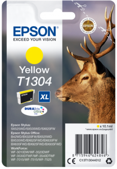 Epson Singlepack Yellow T1304 DURABrite Ultra Ink