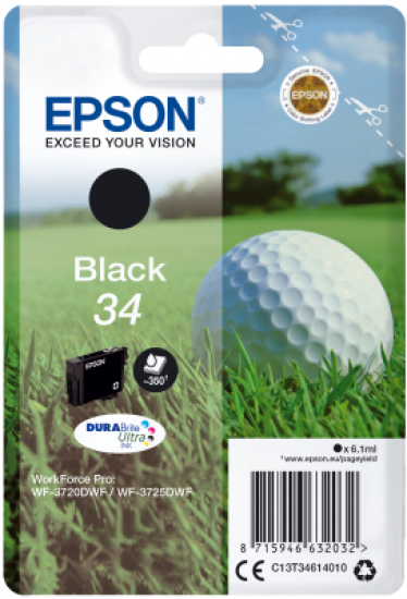 Epson Singlepack Black 34 DURABrite Ultra Ink