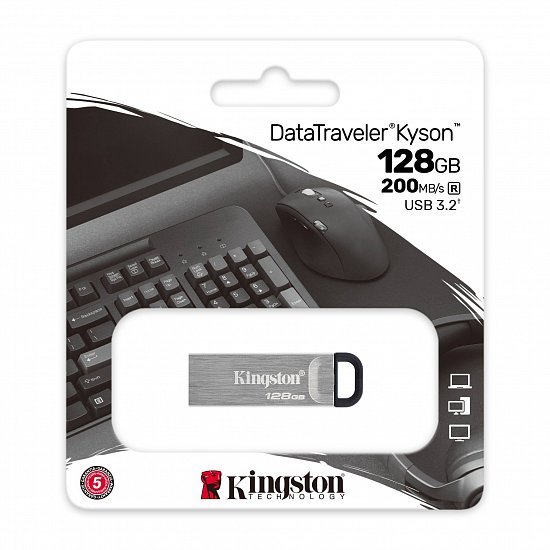 128GB Kingston USB 3.2 (gen 1) DT Kyson