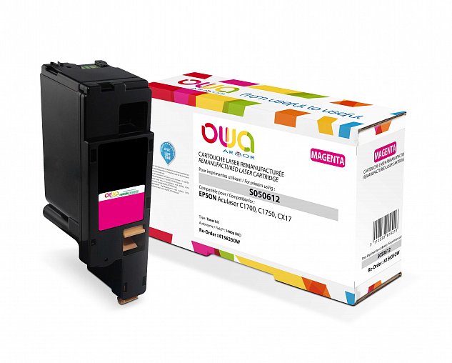 OWA Armor toner pro EPSON C13S050612, červená/mag.