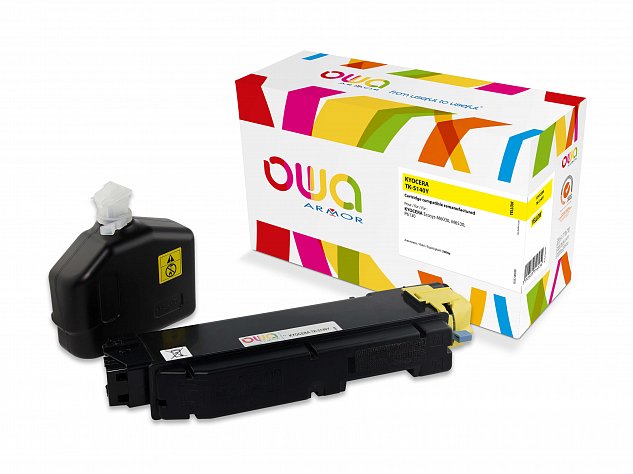 OWA Armor toner pro KYOCERA TK5140Y, žlutá/yellow