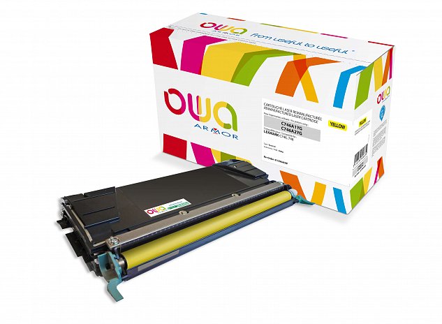 OWA Armor toner pro LEXMARK C746A1YG, žlutá/yellow