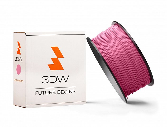 3DW - PLA filament 1,75mm růžová, 0,5 kg, tisk190-210°C